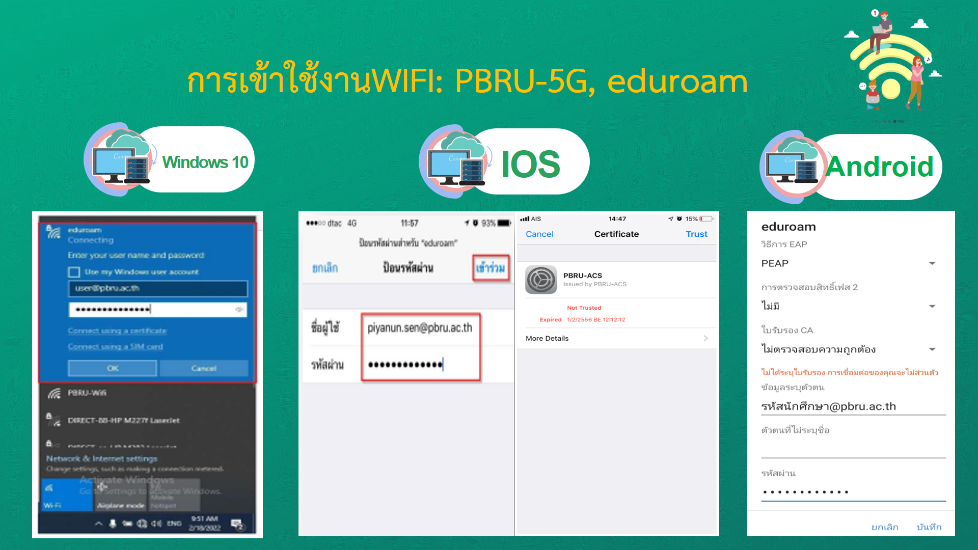 การเข้าระบบ PBRU - คณะครุศาสตร์ มหาวิทยาลัยราชภัฏเพชรบุรี